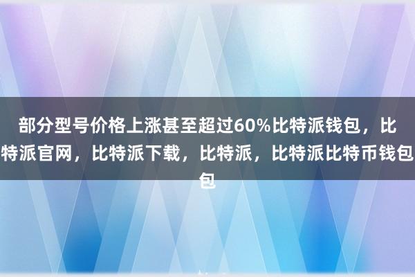 部分型号价格上涨甚至超过60%比特派钱包，比特派官网，比特派下载，比特派，比特派比特币钱包