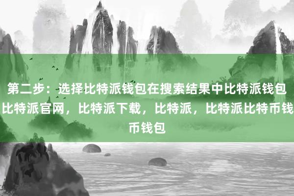 第二步：选择比特派钱包在搜索结果中比特派钱包，比特派官网，比特派下载，比特派，比特派比特币钱包