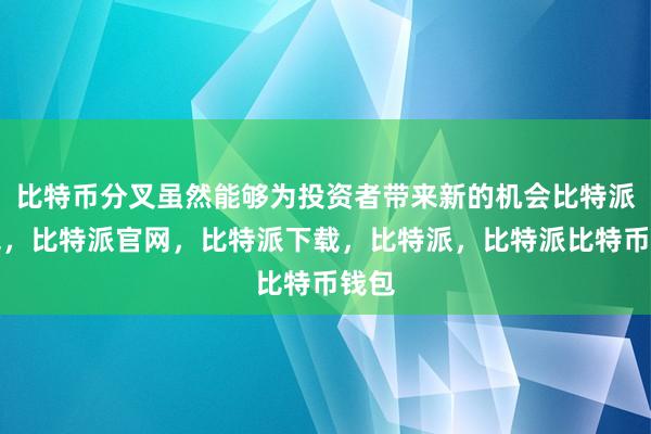 比特币分叉虽然能够为投资者带来新的机会比特派钱包，比特派官网，比特派下载，比特派，比特派比特币钱包