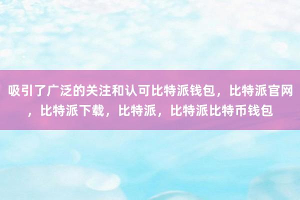 吸引了广泛的关注和认可比特派钱包，比特派官网，比特派下载，比特派，比特派比特币钱包