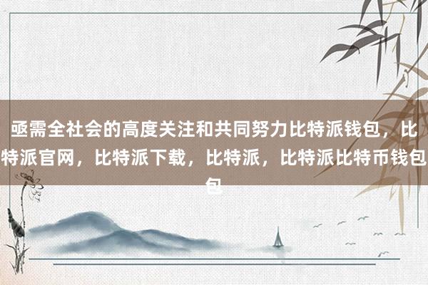 亟需全社会的高度关注和共同努力比特派钱包，比特派官网，比特派下载，比特派，比特派比特币钱包