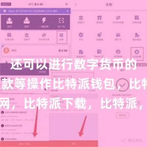 还可以进行数字货币的转账、收款等操作比特派钱包，比特派官网，比特派下载，比特派，比特派比特币钱包