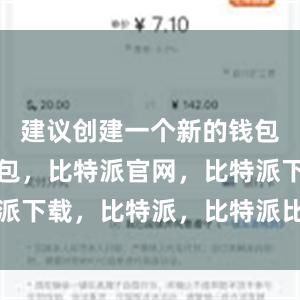 建议创建一个新的钱包比特派钱包，比特派官网，比特派下载，比特派，比特派比特币钱包